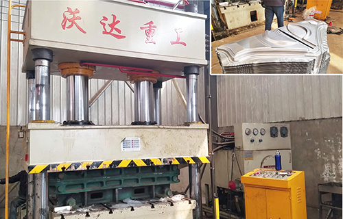 500噸電動三輪(lun)車擋風闆沖(chong)壓成型液壓(yā)機視頻