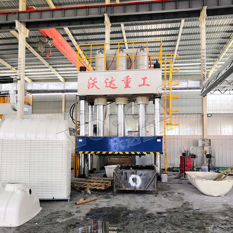 1000噸SMC玻璃鋼風機罩化糞池成型液壓機